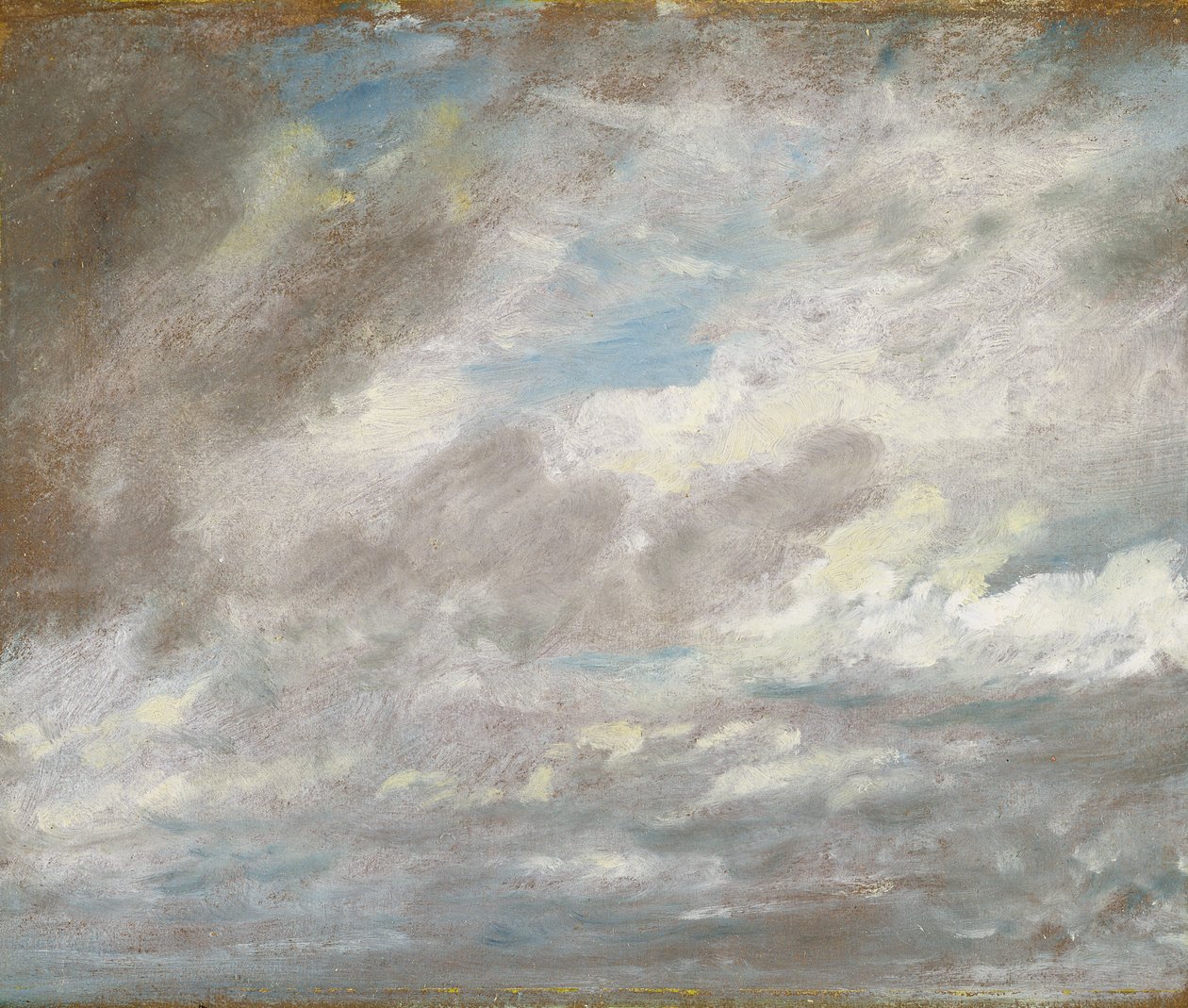 Studium chmur, ok. 1821 (olej na papierze ułożony na kartonie) autorstwa John Constable