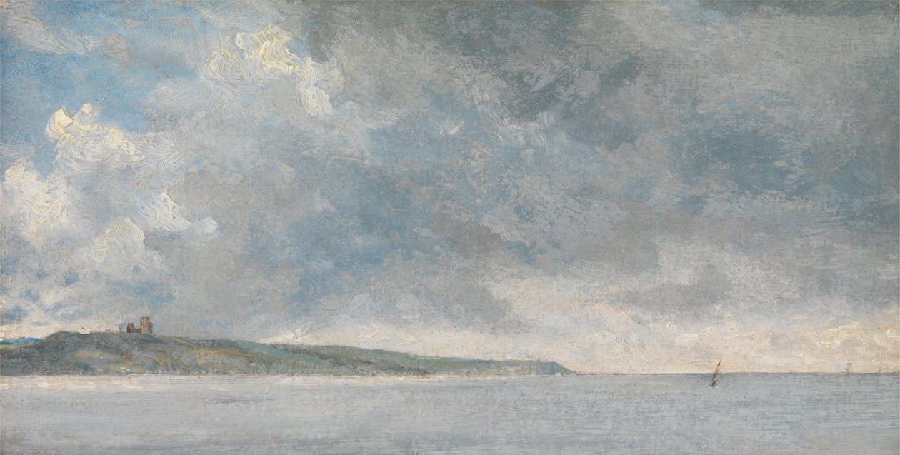 Nabrzeżna scena z klifami autorstwa John Constable