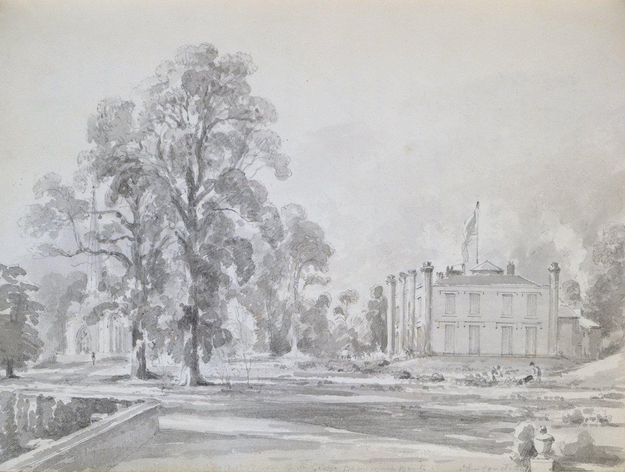 Coleorton Hall, Leicestershire, dom Sir George
