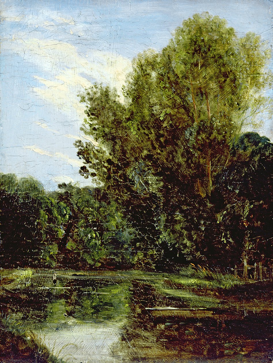 Corner of Hampstead Ponds (olej na pokładzie) autorstwa John Constable