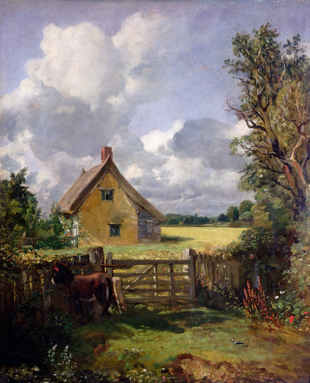 „Domek na polu kukurydzy”, 1833 autorstwa John Constable