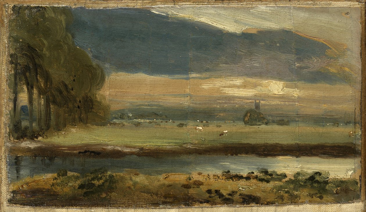 Kościół Dedham z Flatford, ok.1810 autorstwa John Constable