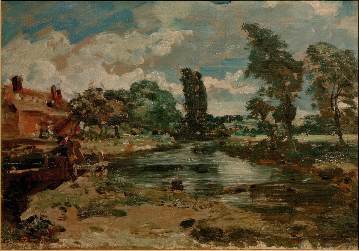 Flatford Mill widziany z zamka autorstwa John Constable
