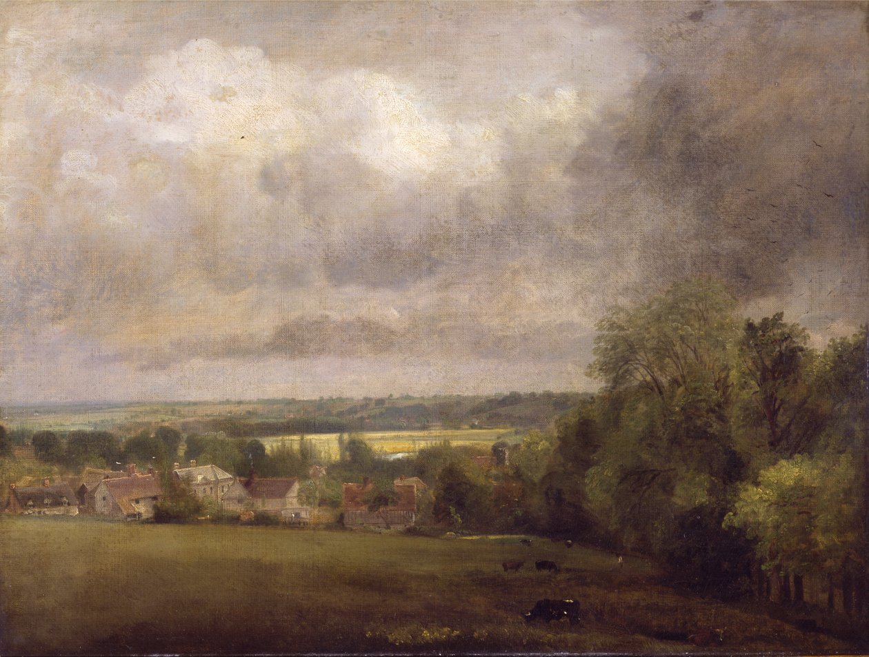 Wieś nad rzeką Stour autorstwa John Constable