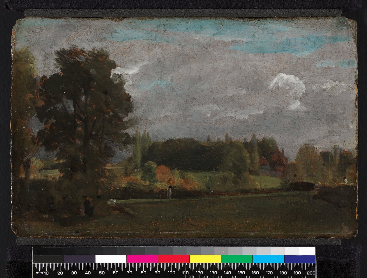 East Bergholt, 1808 (olej na tartaku) autorstwa John Constable
