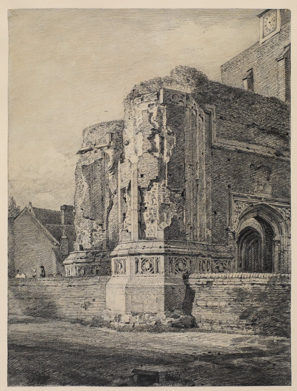 Kościół East Bergholt, od południowego zachodu, ok. 1815-17 autorstwa John Constable