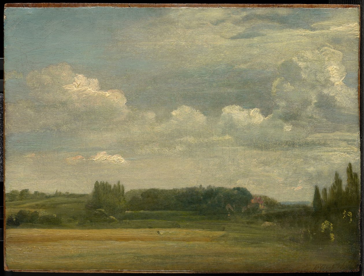 East Bergholt Common, widok w stronę plebanii autorstwa John Constable