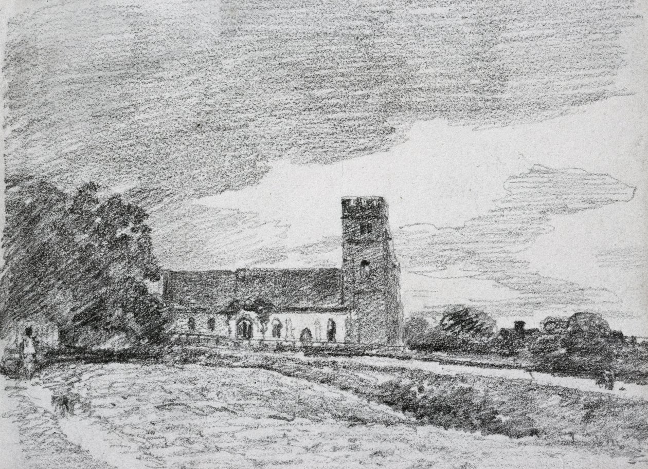 Kościół Feering, 1814 autorstwa John Constable