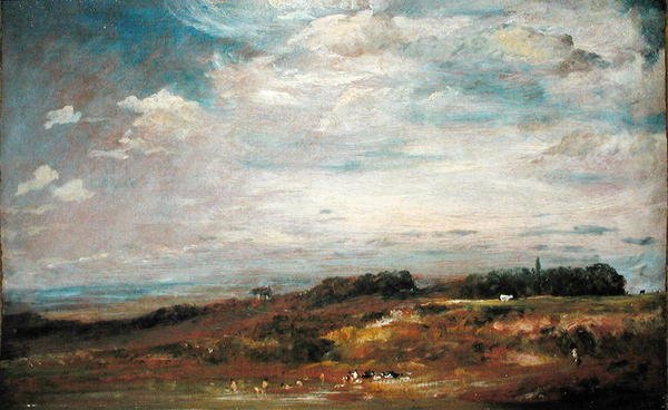 Hampstead Heath z Kąpielami (olej na płótnie) autorstwa John Constable