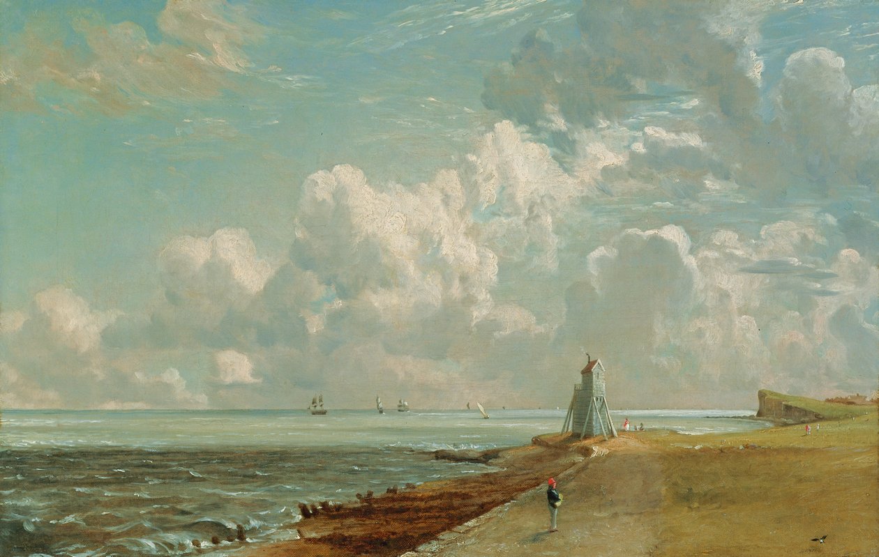 Harwich, Niska latarnia morska i Beacon Hill, c.1820 (olej na płótnie) autorstwa John Constable