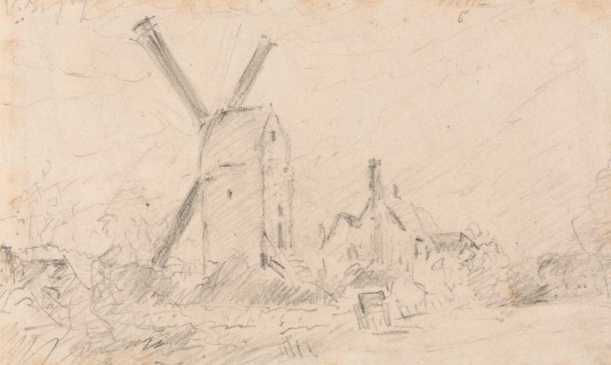 Pejzaż z wiatrakiem autorstwa John Constable