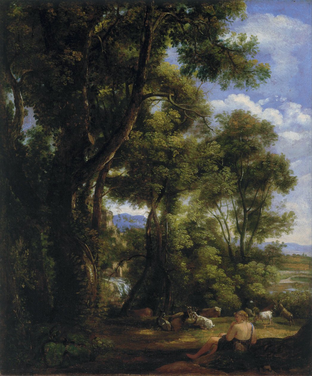 Krajobraz z pasterzem i kozami autorstwa John Constable