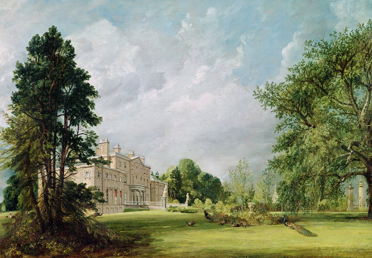 Malvern Hall, Warwickshire, 1821 r. autorstwa John Constable