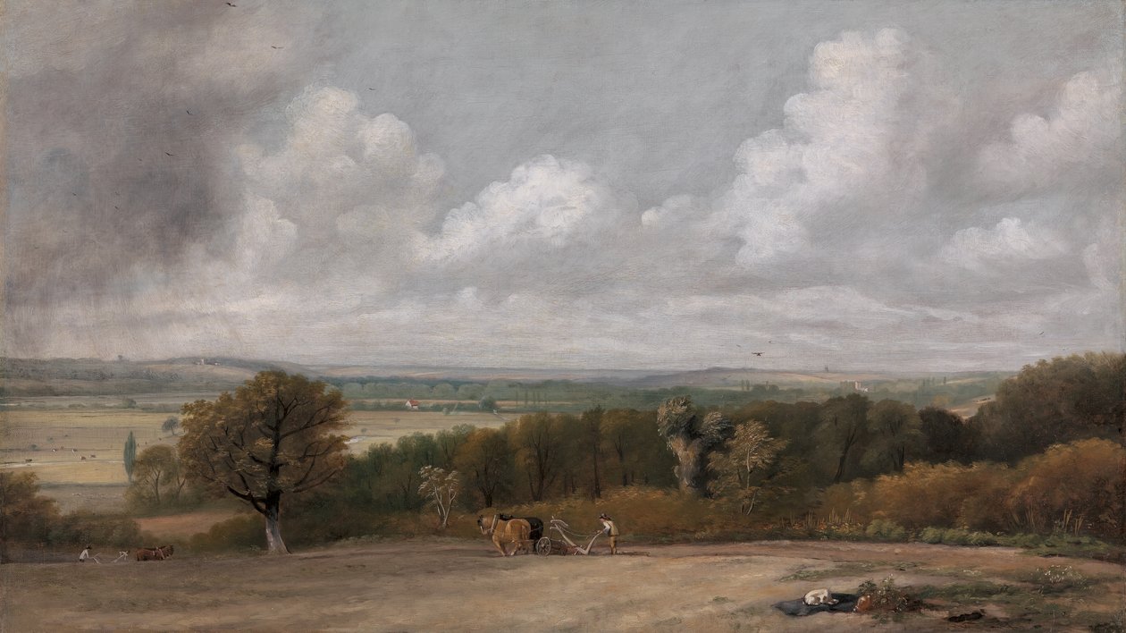 Scena orki w Suffolk, 1824-1825. autorstwa John Constable