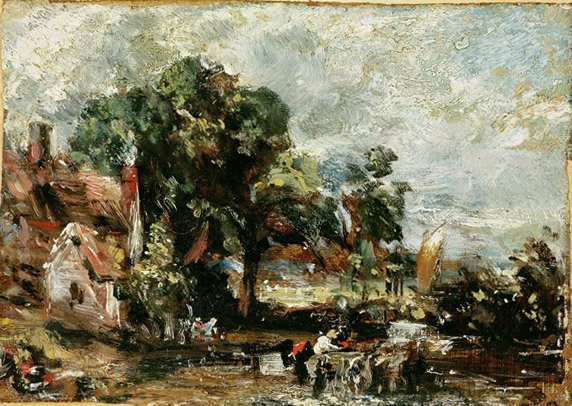 Szkic do „Siana”, ok. 1820 (olej na papierze na panelu) autorstwa John Constable