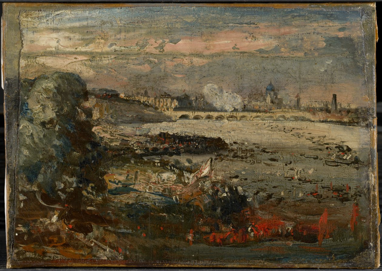 Szkic do „Otwarcia mostu Waterloo widzianego ze schodów Whitehall, 18 czerwca 1817” autorstwa John Constable