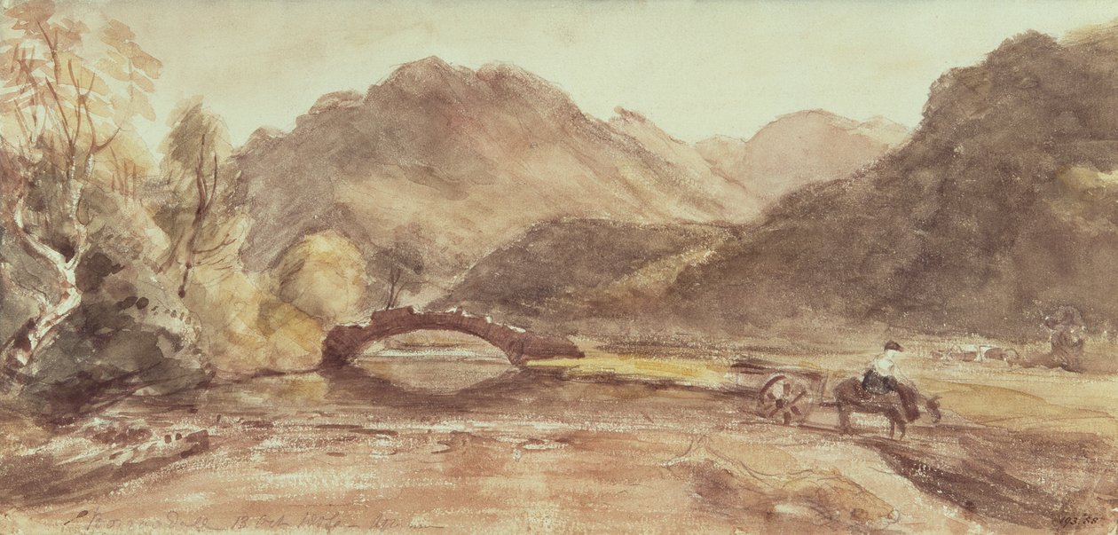 Szkic Borrowdale, 1806, popołudnie autorstwa John Constable