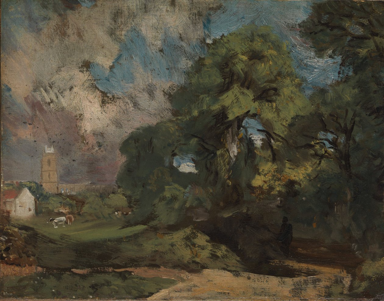 Stoke-by-Nayland, ok. 1810-11 autorstwa John Constable