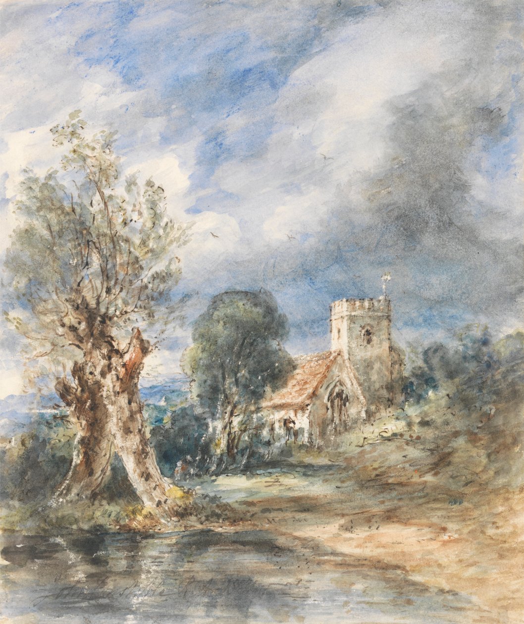 Kościół Stoke Poges autorstwa John Constable