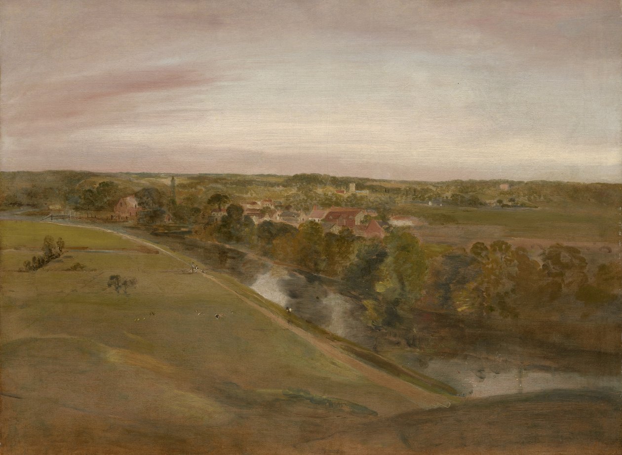 Stratford Saint Mary z Coombs, ok. 1800 autorstwa John Constable