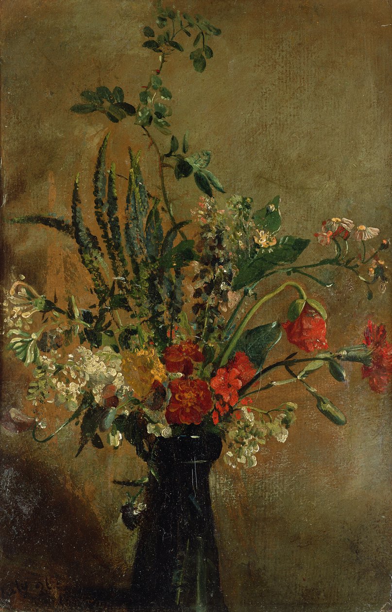 Studium kwiatów w kieliszku hiacyntowym, 1814 autorstwa John Constable
