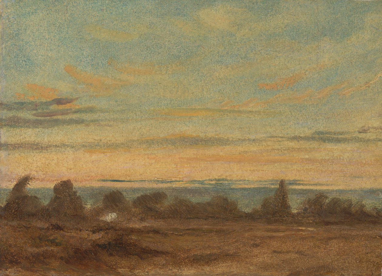 Verão - envernizamento paisagístico noturno autorstwa John Constable