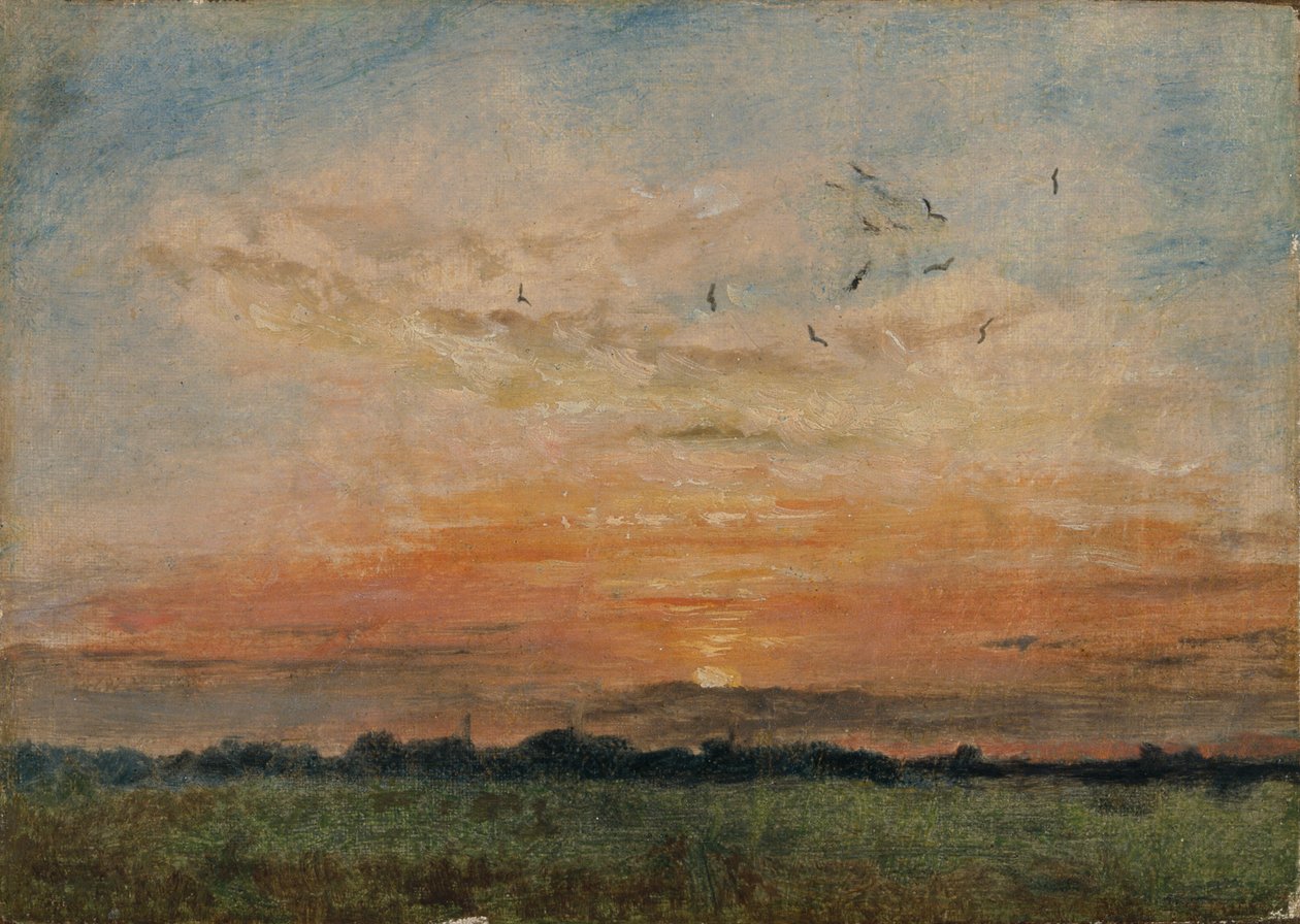 „Zachód słońca”, 1796-1837 autorstwa John Constable