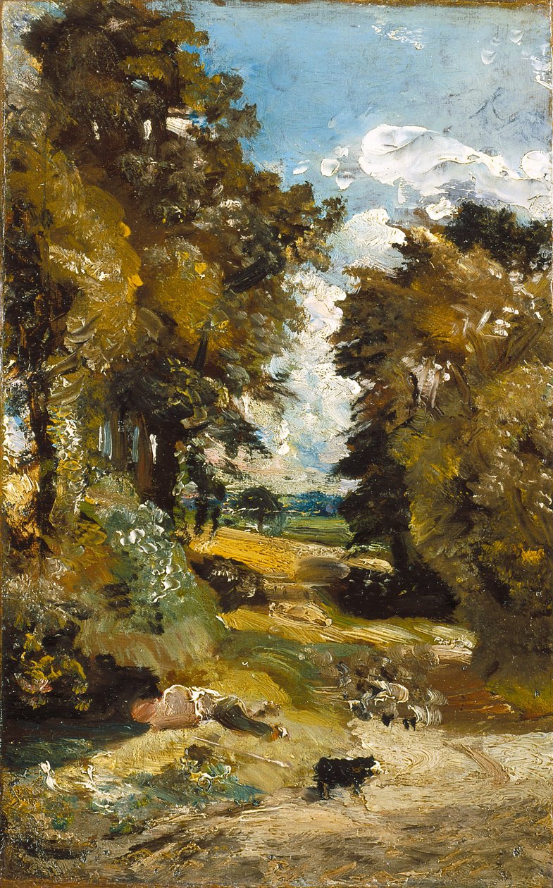 Pole kukurydzy (olej na płótnie) autorstwa John Constable