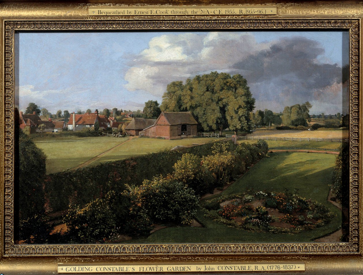 Ogród Golding Constable angielski krajobraz farmy. Obraz Johna Constable (1776-1837) 1815 Nd. 0,33x0,5m. Ipswich. Muzeum Rady Gminy autorstwa John Constable