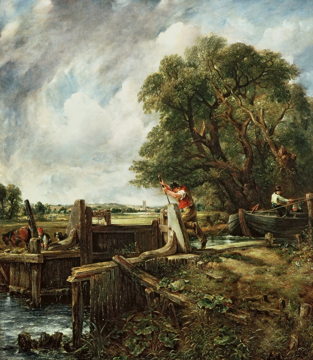 Zamek, 1824 autorstwa John Constable