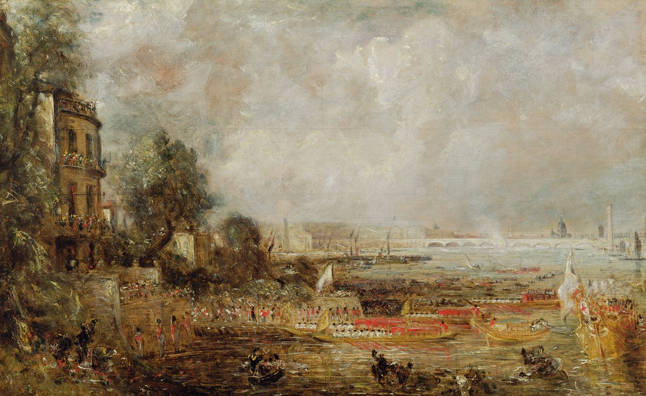 Otwarcie mostu Waterloo, ok. 1829-31 autorstwa John Constable