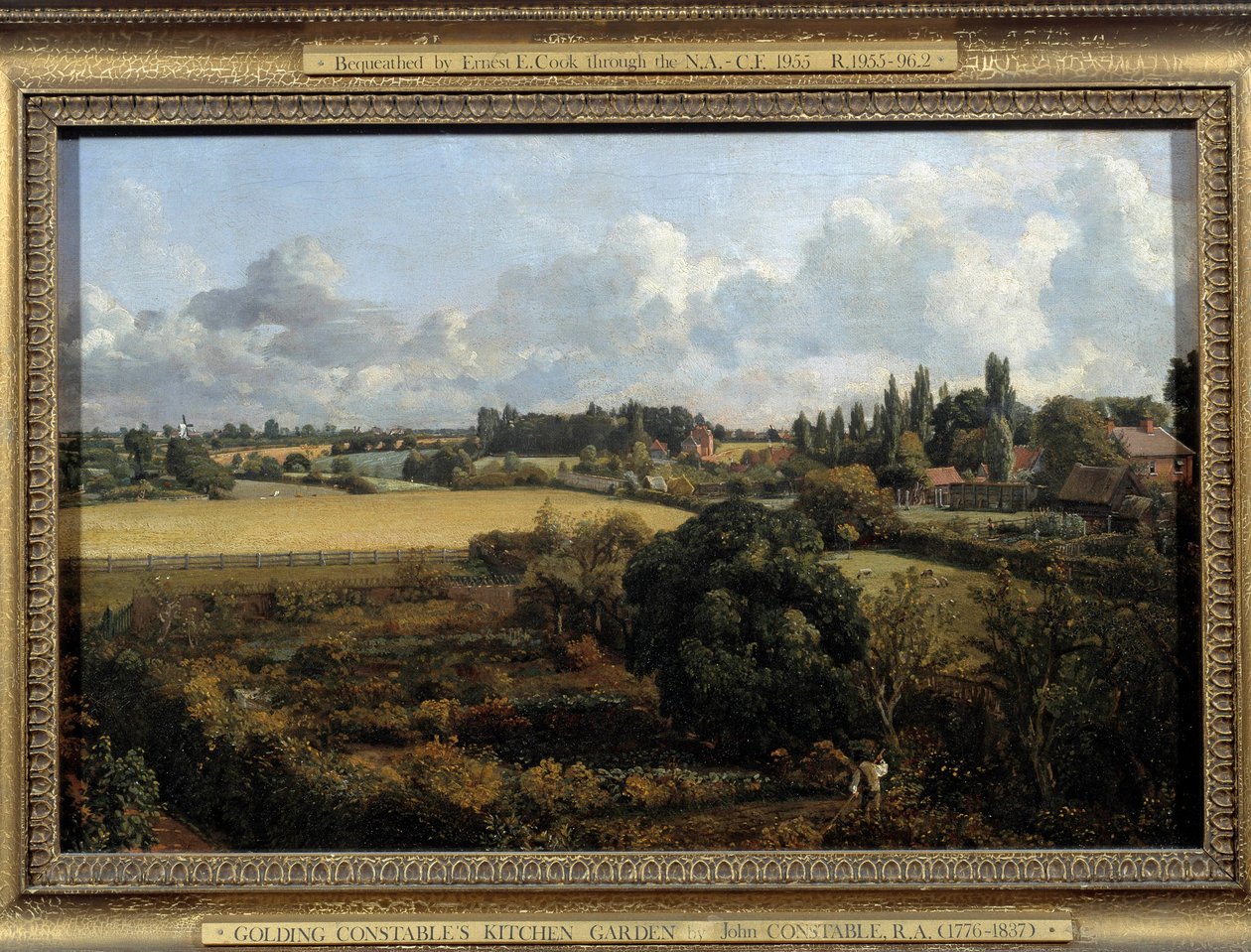Ogród warzywny i owocowy Constable Krajobraz angielskiej wsi. Obraz Johna Constable (1776-1837) 1815 Ipswich. Muzeum Rady Gminy autorstwa John Constable