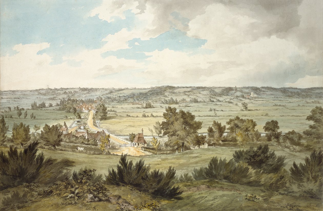 Valley of the Stour ze Stratford St Mary widziana z okolic Dedham, ok. 1800 autorstwa John Constable