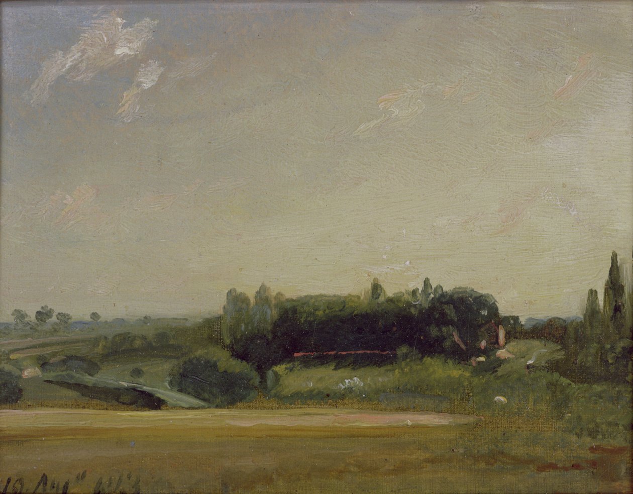 Widok na plebanię, East Bergholt autorstwa John Constable