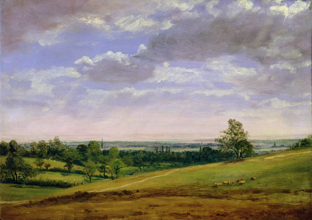 Widok ze wzgórza Highgate autorstwa John Constable