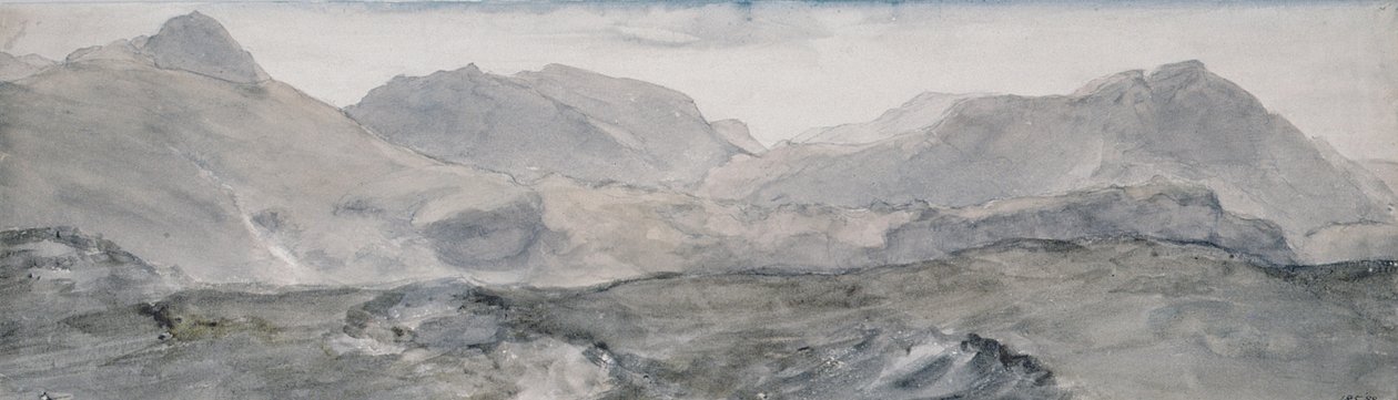 Widok ze szczytu Honister Crag (akwarela) autorstwa John Constable
