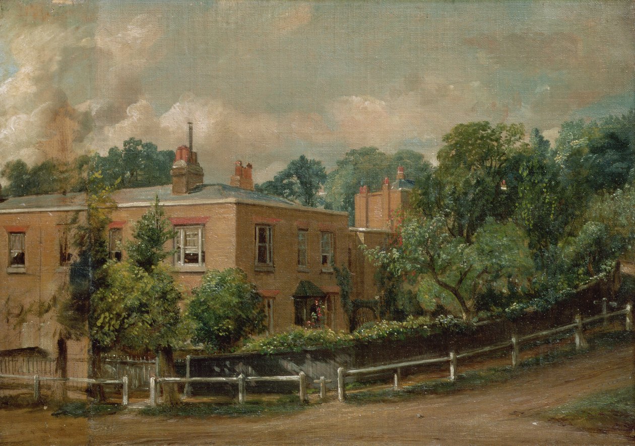Widok na dolny taras, Hampstead autorstwa John Constable