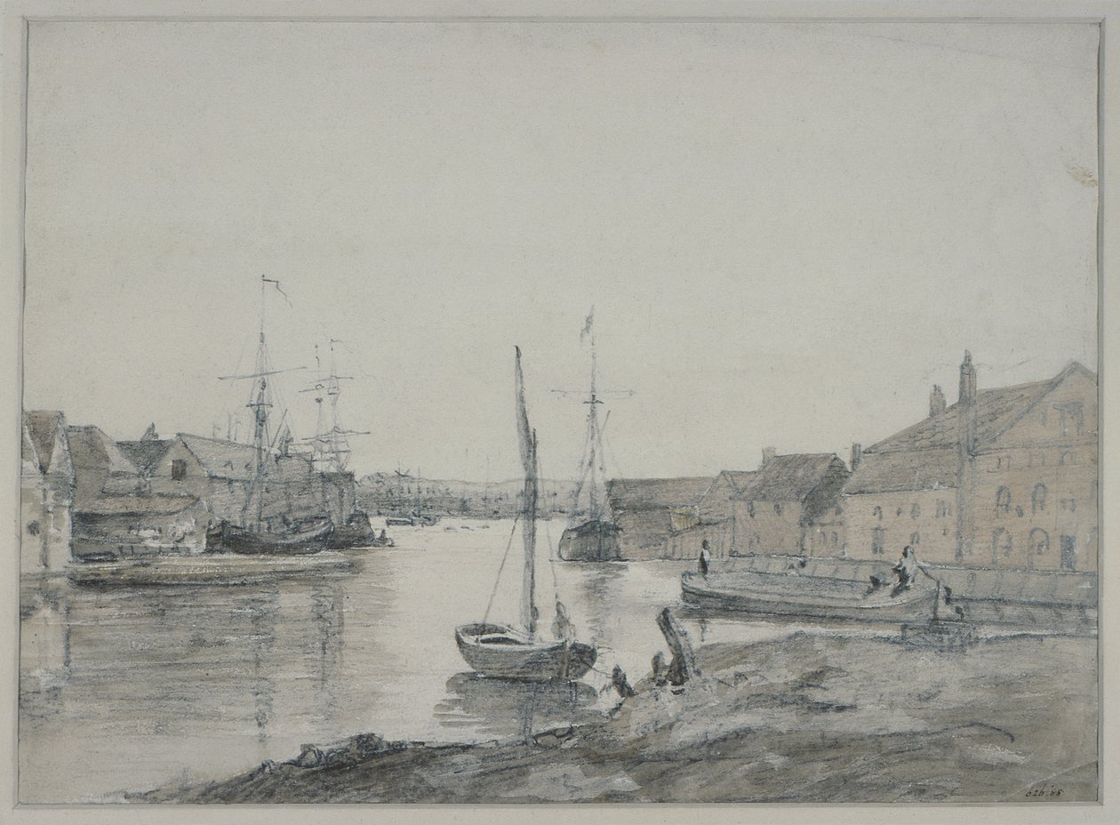 Magazyny i wysyłka na Orewell w Ipswich autorstwa John Constable