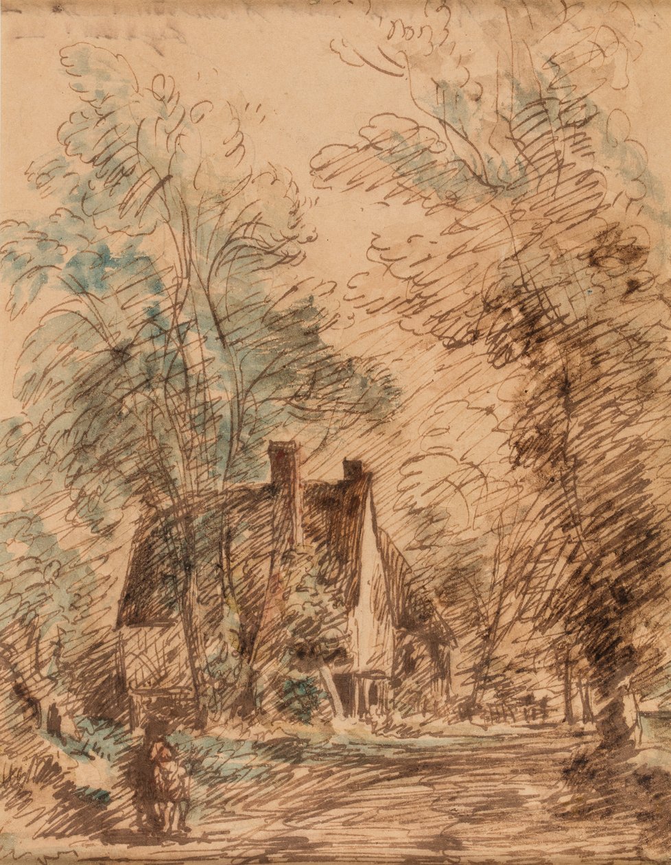 Water Lane, Stratford St.Mary autorstwa John Constable