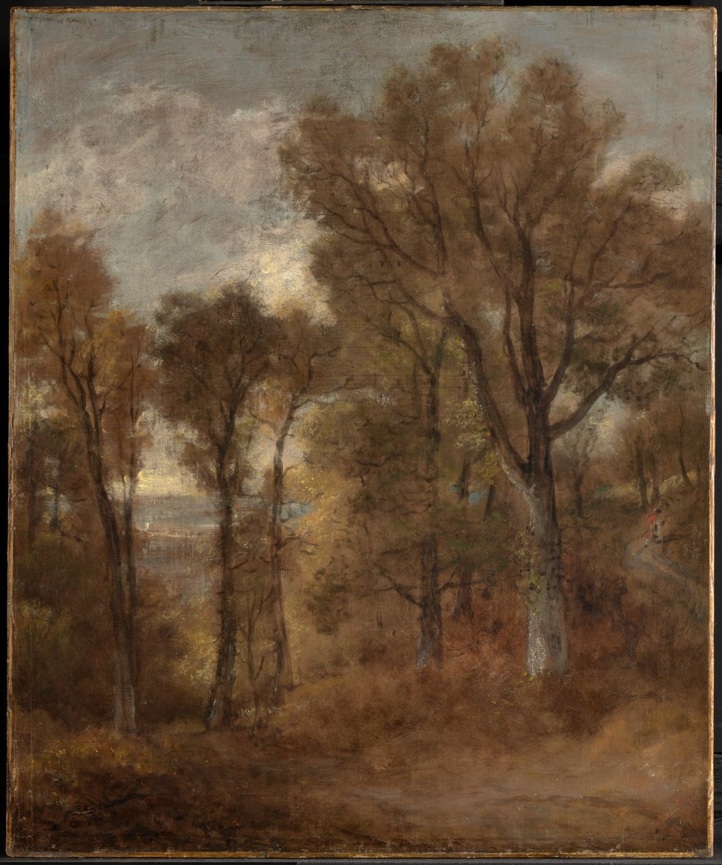 Leśny krajobraz z widokiem na dolinę Dedham autorstwa John Constable