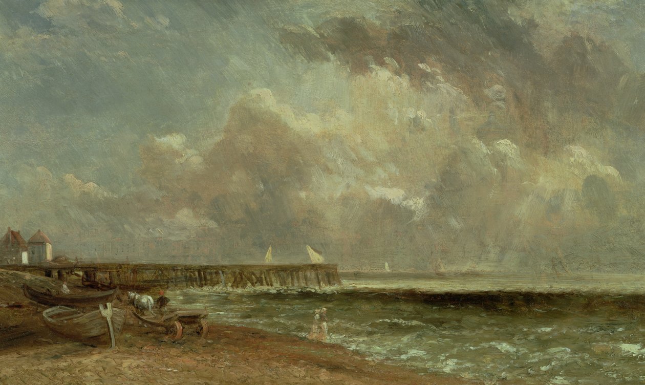 Molo w Yarmouth, 1822 autorstwa John Constable