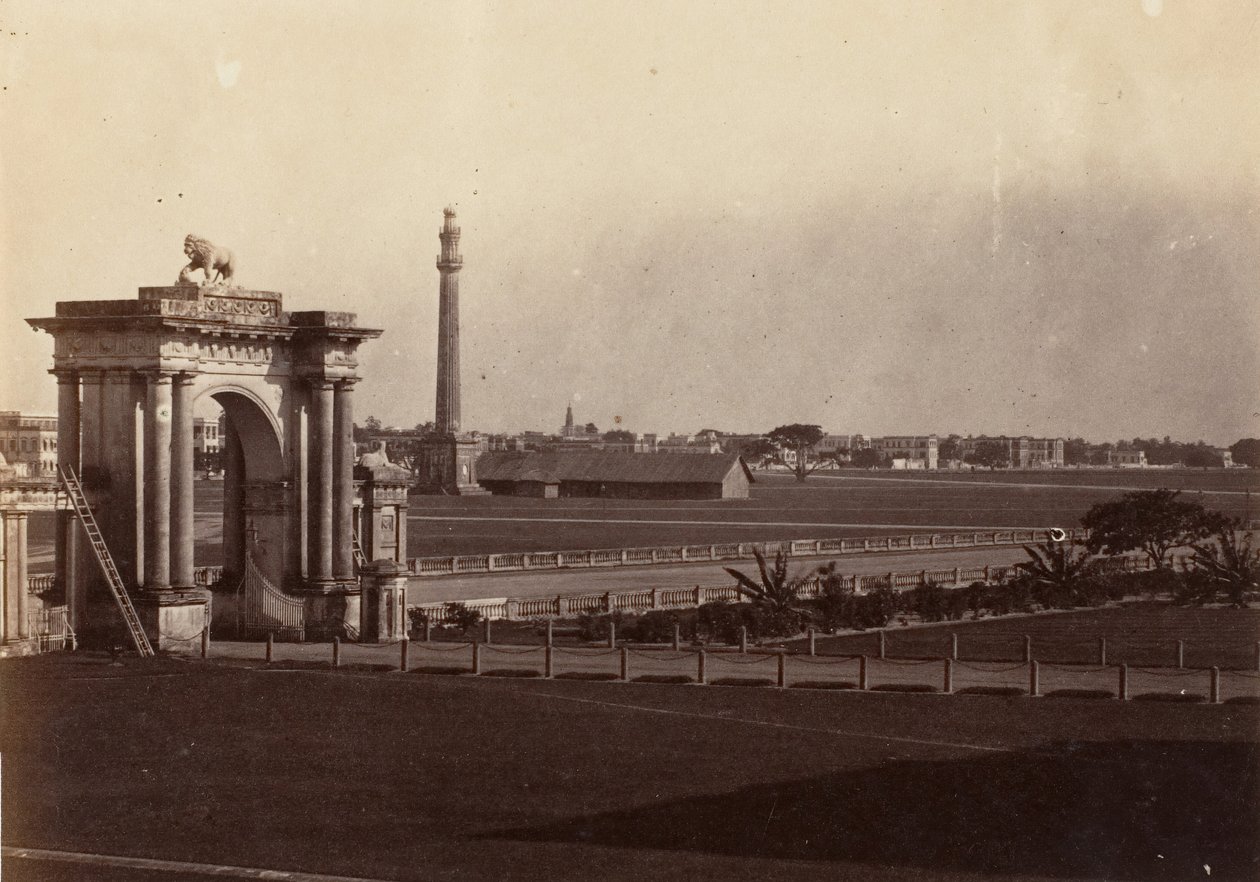 [Widok Chowringhee z Domu Rządowego, Kalkuta], 1858-61. autorstwa John Constantine Stanley