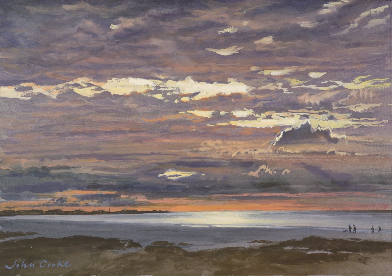 Wieczór, Ouistreham, 2000 autorstwa John Cooke
