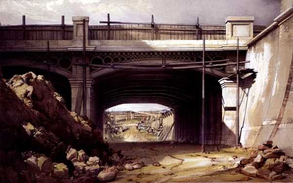 Most drogowy Hampstead autorstwa John Cooke Bourne