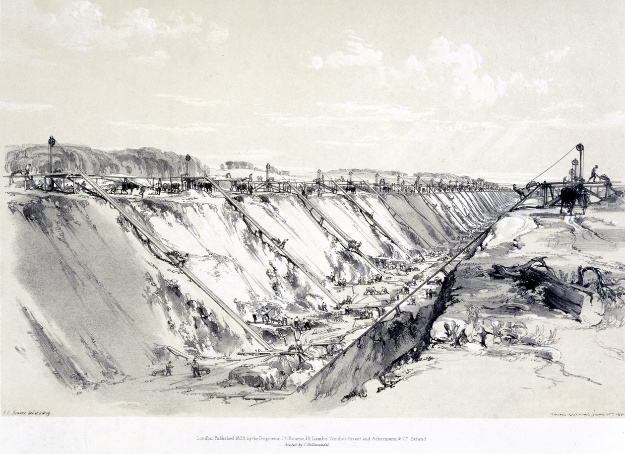 Cięcie Tringa, 19 czerwca 1837 autorstwa John Cooke Bourne