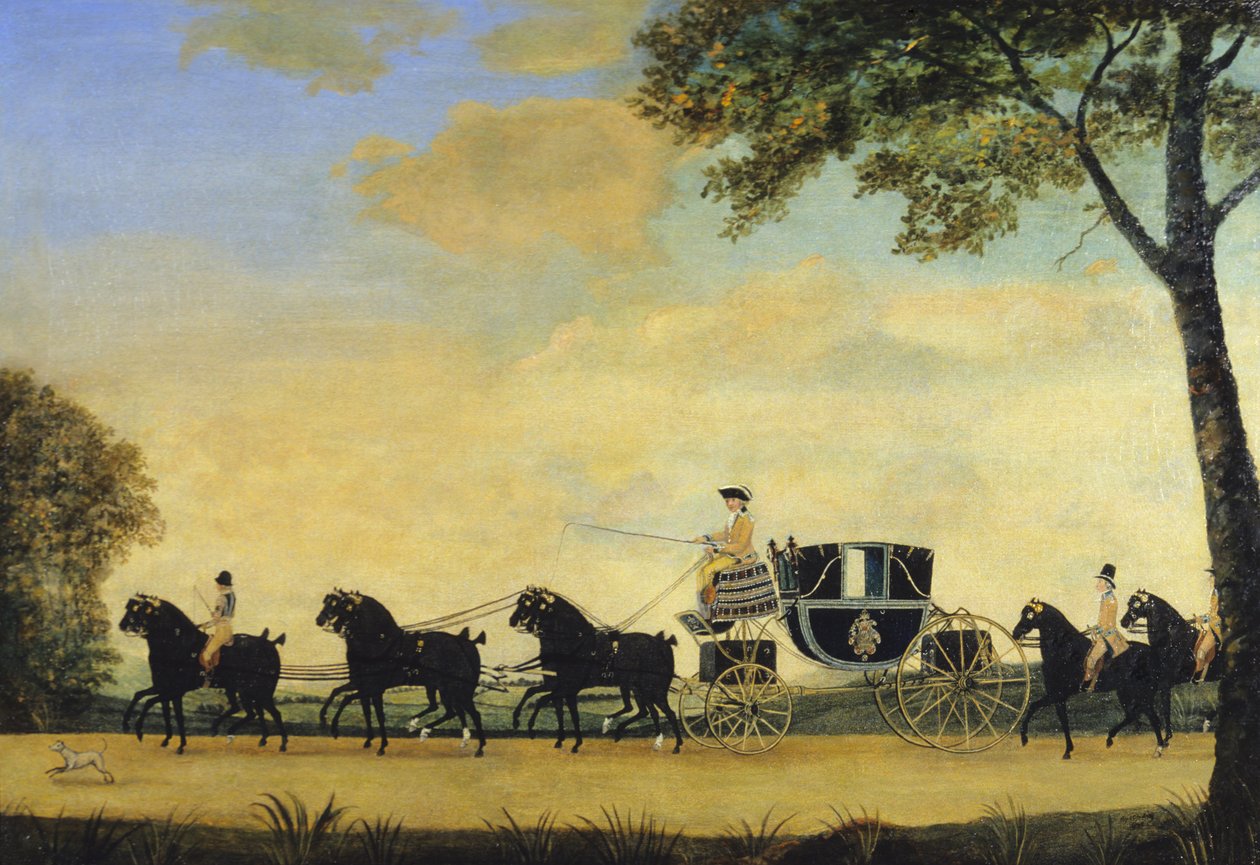 Powóz markiza Bath (olej na płótnie) autorstwa John Cordrey