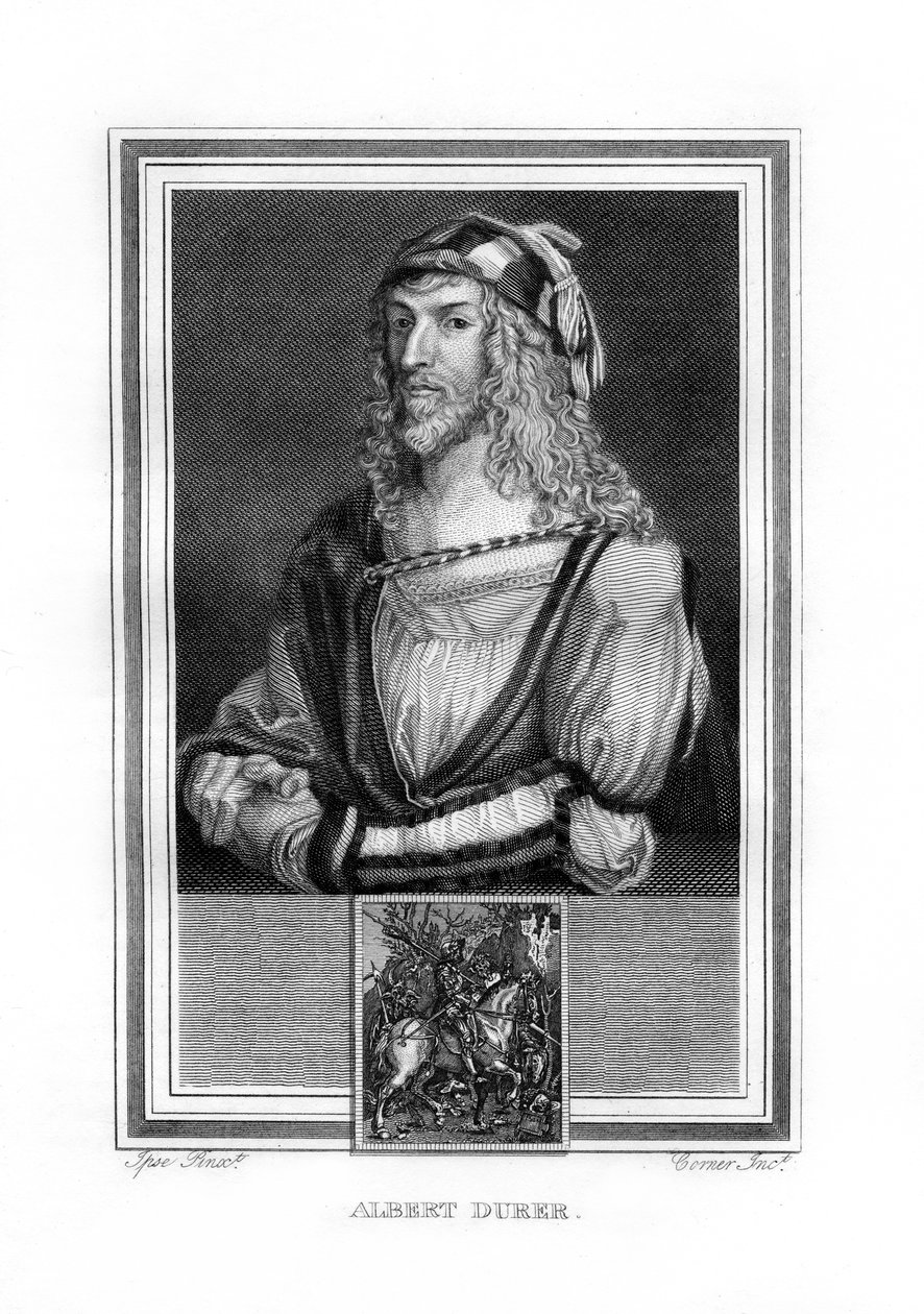 Albert Durer, niemiecki malarz i rytownik północnego renesansu, 1825. autorstwa John Corner