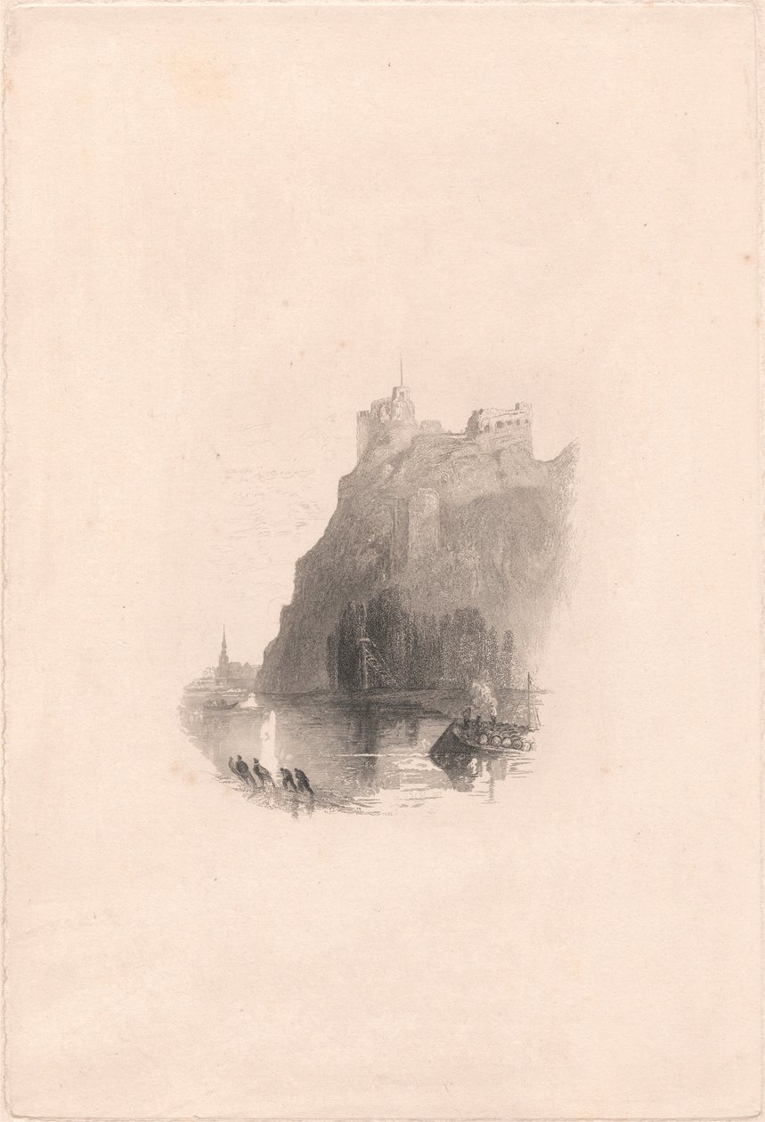 Chateau Gaillard, od południa autorstwa John Cousen