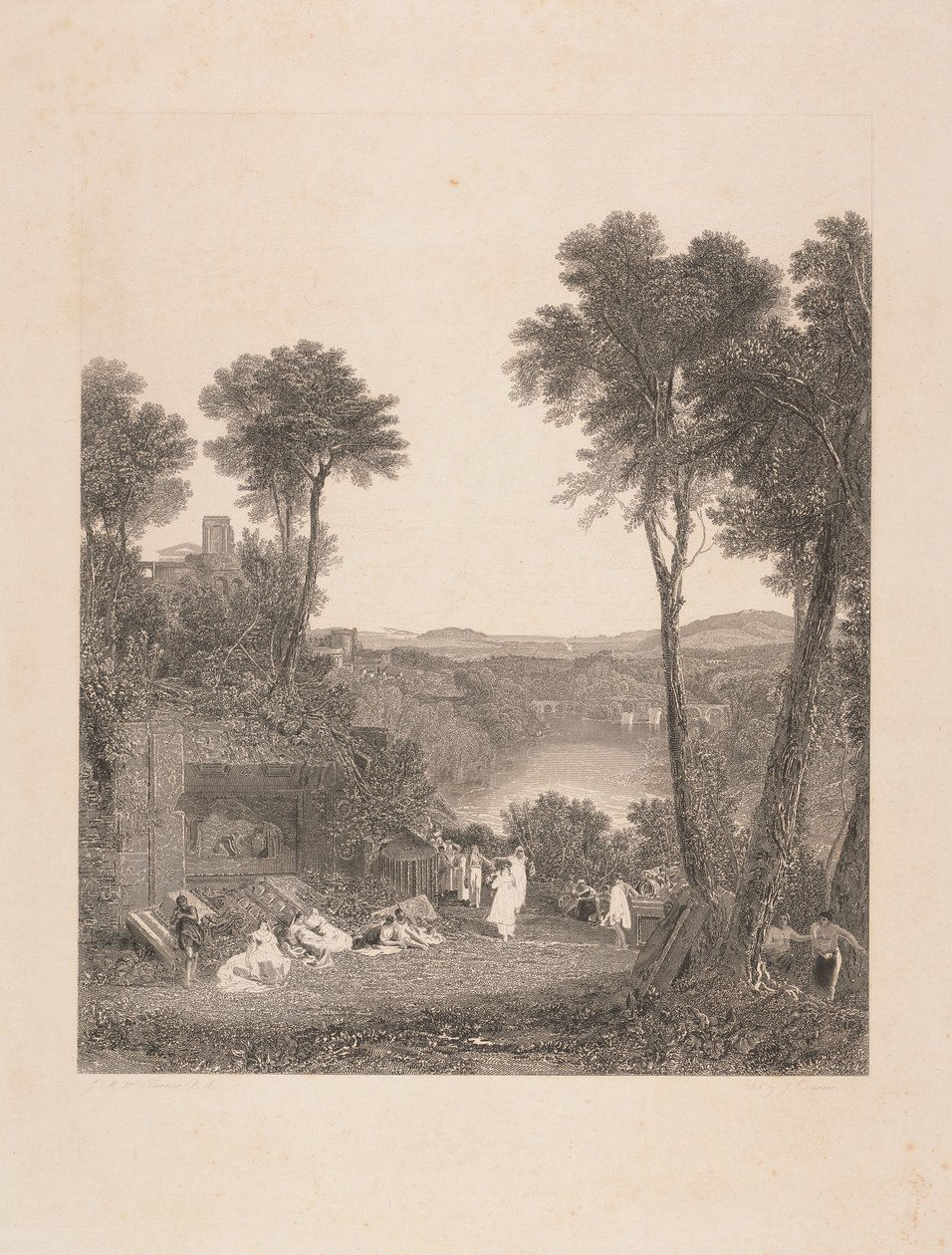 Merkury i Herse autorstwa John Cousen