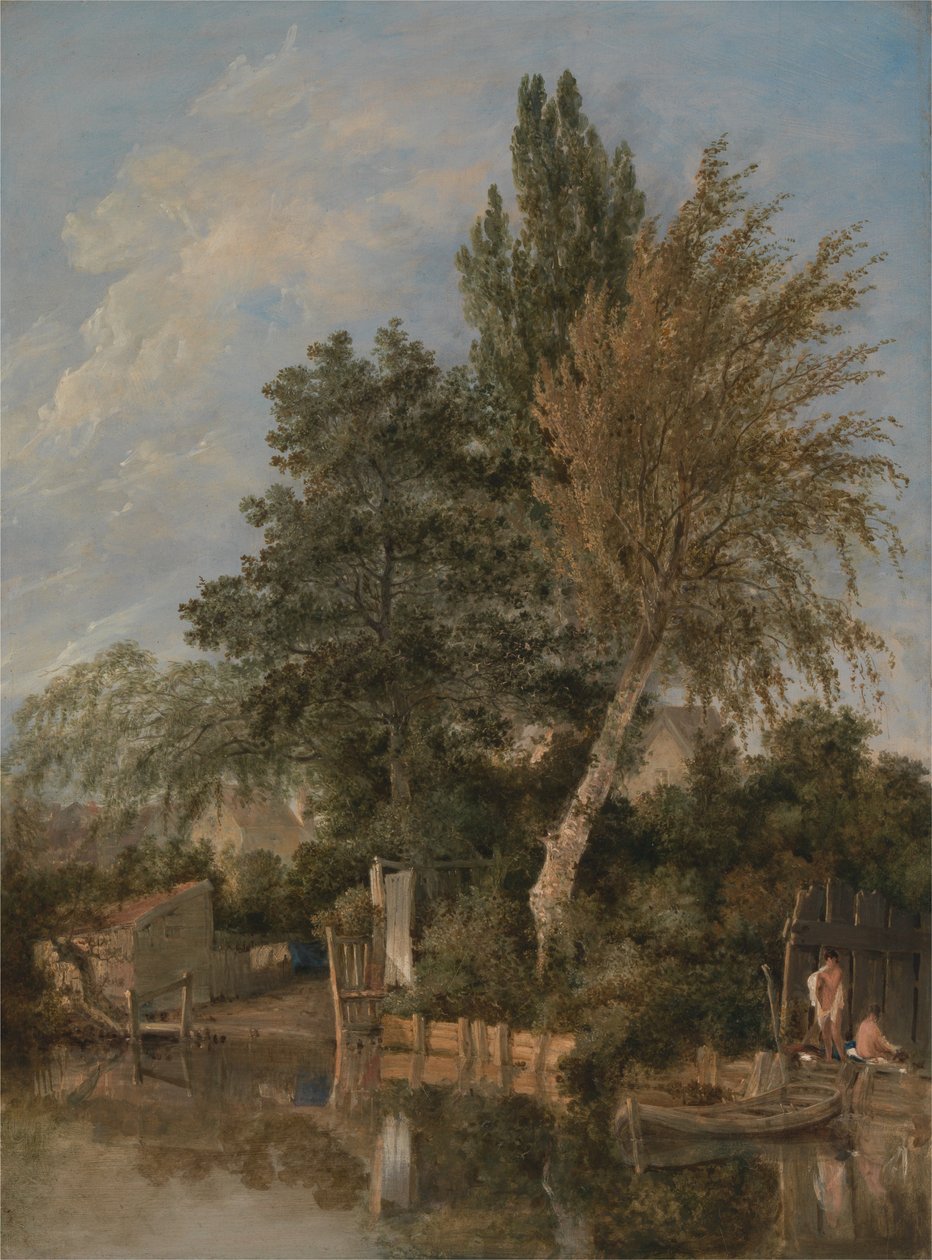 Chłopcy kąpiący się w rzece Wensum, Norwich autorstwa John Crome